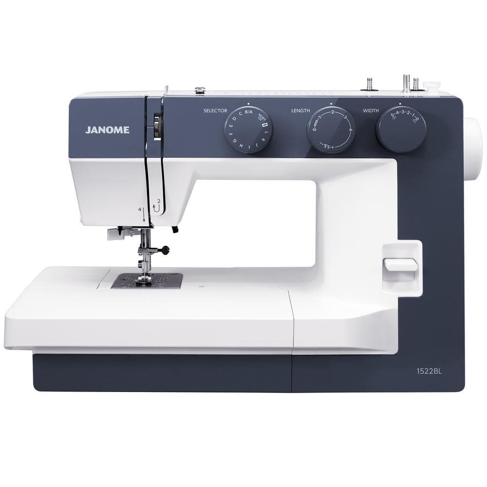 JANOME ミシン Janome 1522-BL 22 Stitch Sewing Machine with Wide Sewing Bed