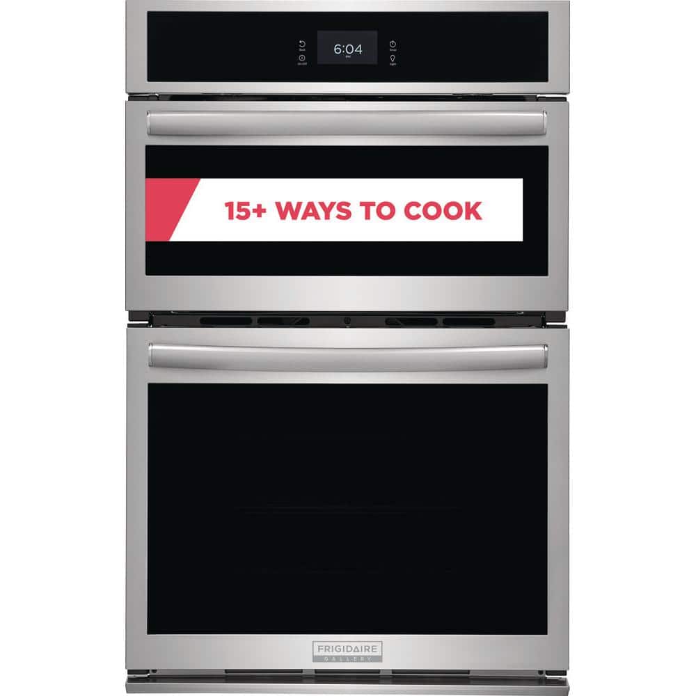 FRIGIDAIRE GALLERY 27 in. Electric Built-In Wall Oven and Microwave Combination with Total Convection in Smudge-Proof Stainless Steel, Smudge-ProofÂ® Stainless Steel