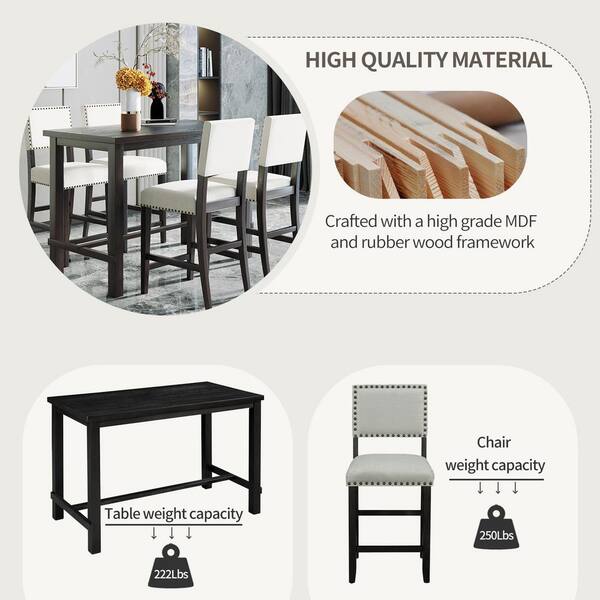 high weight capacity dining set