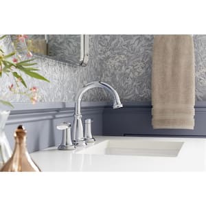 Bellera 8 in. Widespread Double-Handle Bathroom Faucet in Vibrant Brushed Nickel