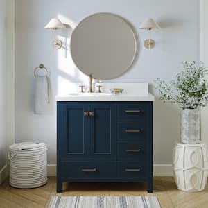 Cambridge 36 in. W x 21.5 in. D x 34.5 in. H Freestanding Bath Vanity Cabinet Only in Midnight Blue