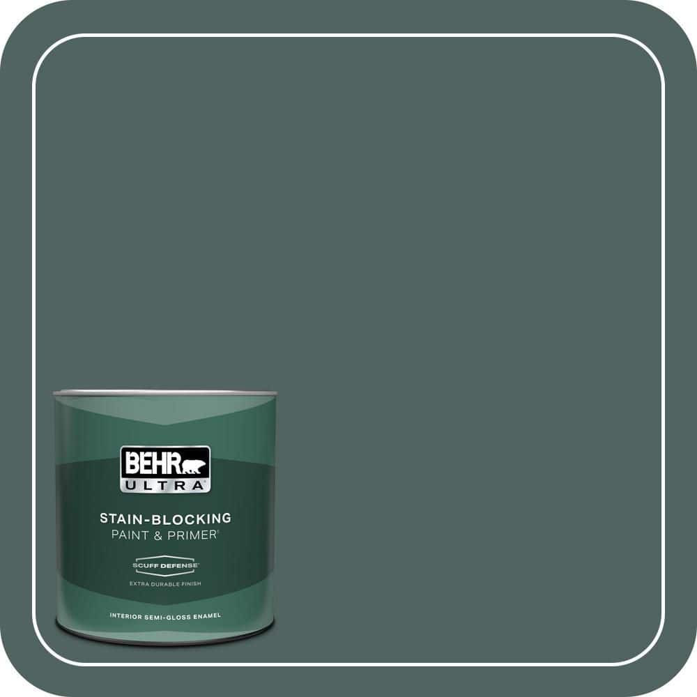 1 qt. #S430-7 Blue Fir Extra Durable Semi-Gloss Enamel Interior Paint & Primer price history on PriceWatchPro