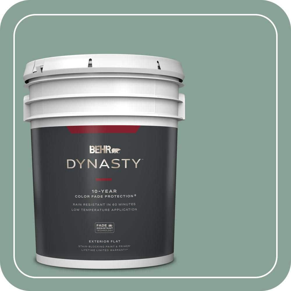 5 gal. #T16-12 Modern Mint Flat Exterior Stain-Blocking Paint & Primer price history on PriceWatchPro