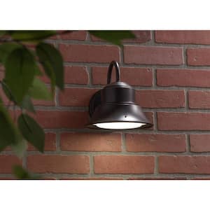 60-Watt Equivalent Integrated LED Bronze Dusk to Dawn Photocell Sensor Outdoor Wall Pack Light 5000K, 4-Pack