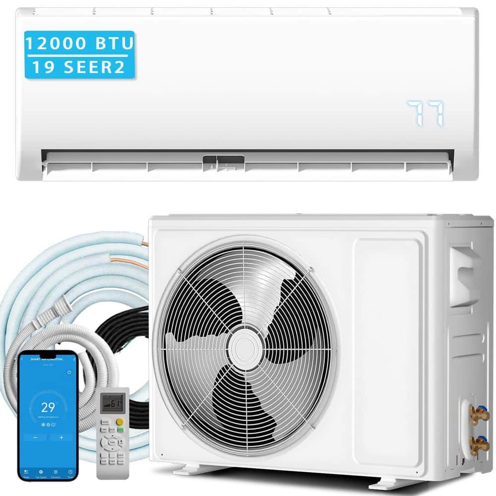 12000 BTU Mini Split Air Conditioner & Heater, 19 SEER2 115V 750 Sq. Ft. Wall-Mounted AC Unit with Remote price history on PriceWatchPro