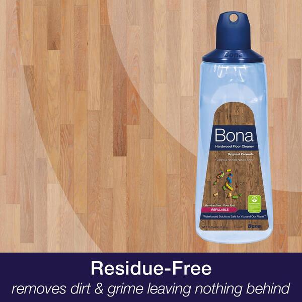 Bona Hardwood Floor Cleaner Refill - 128 fl oz - Unscented - Refill for  Bona Spray Mops and Spray Bottles - Residue-Free Floor Cleaning Solution  for