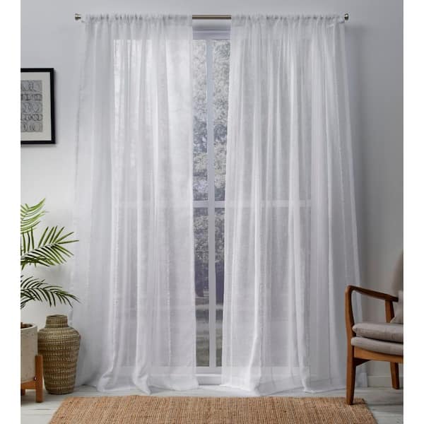 Exclusive Home Curtains Santos Winter, Rod Pocket Top Curtains