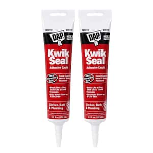 Kwik Seal 5.5 oz. White Kitchen and Bath Sealant (2-Pack)