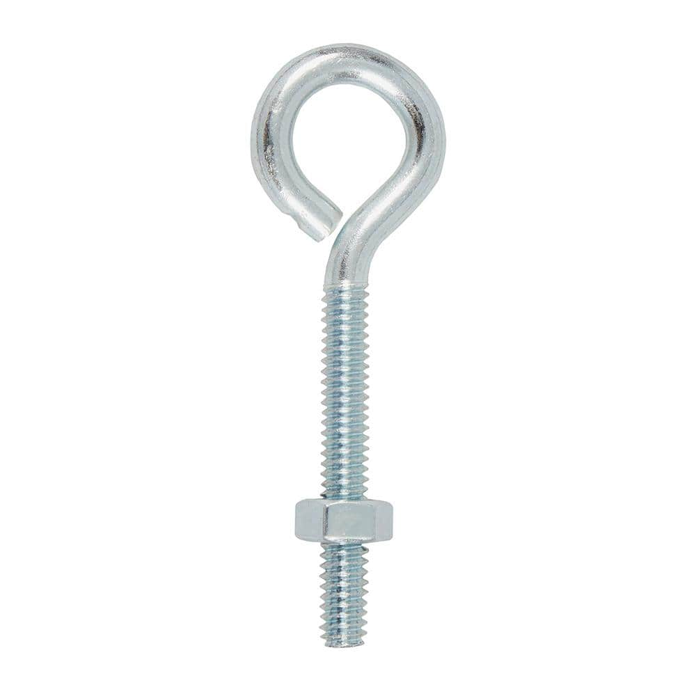 Everbilt 1/4 in.-20 x 3 in. Zinc Eye Bolt (2-Pack) 824411 - The Home Depot