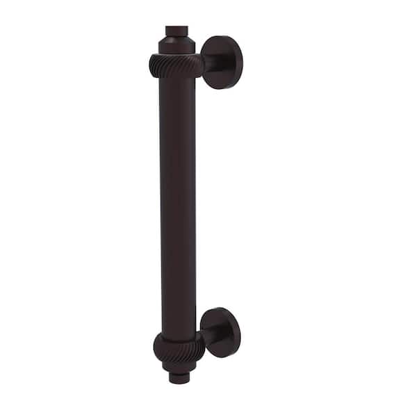 Allied Brass 8 in. Center-to-Center Door Pull with Twisted Aents in Antique Bronze