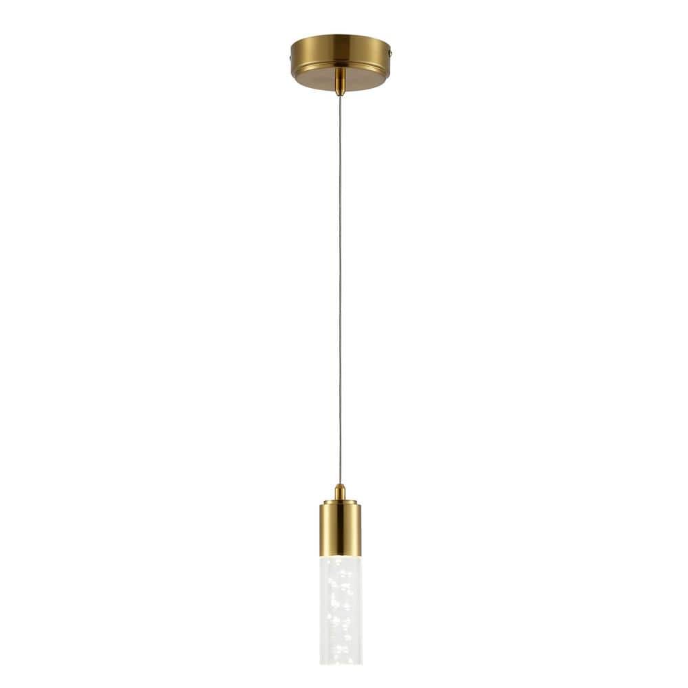 Bolha Classic Minimalist Brass Gold LED Globe Pendant