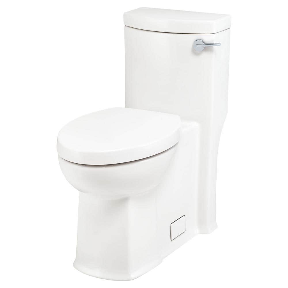White Vitreous China High Efficiency Elongated Toilet