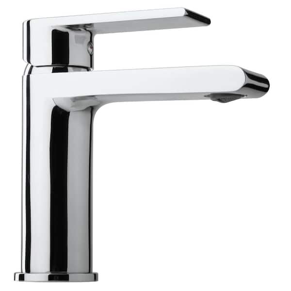 JACUZZI BROXBURN Single Handle Single Hole Bathroom Faucet with Drain Assembly Included in Chrome