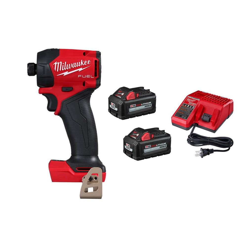 Impact Rdiver Milwaukee M18 FUEL SURGE 18V Lithium-Ion Brushless Cordless 1/4 in. Hex ...