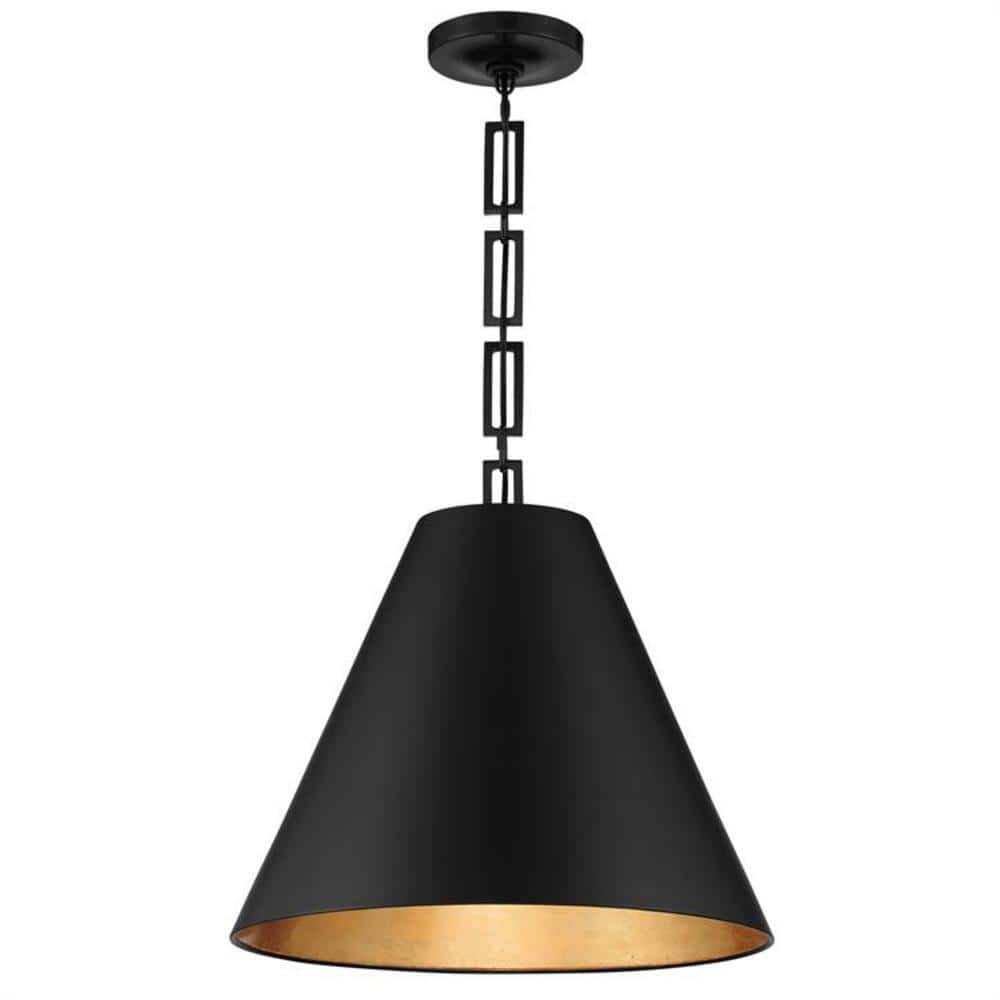 Justice Design LumenAria Tribeca 48 Drum Pendant - Matte Black - FAL-9547-MBLK