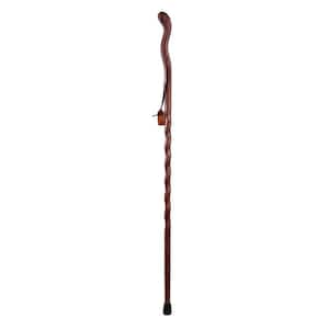 48 in. Twisted Fitness Walker Walking Stick in Red