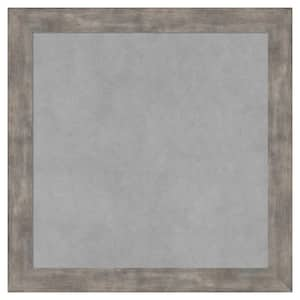 Marred Pewter 19 in. x 19 in Framed Magnetic Board