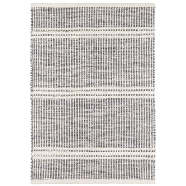 Malta Handwoven Wool Grey 3 ft. x 5 ft. Indoor Area Rug