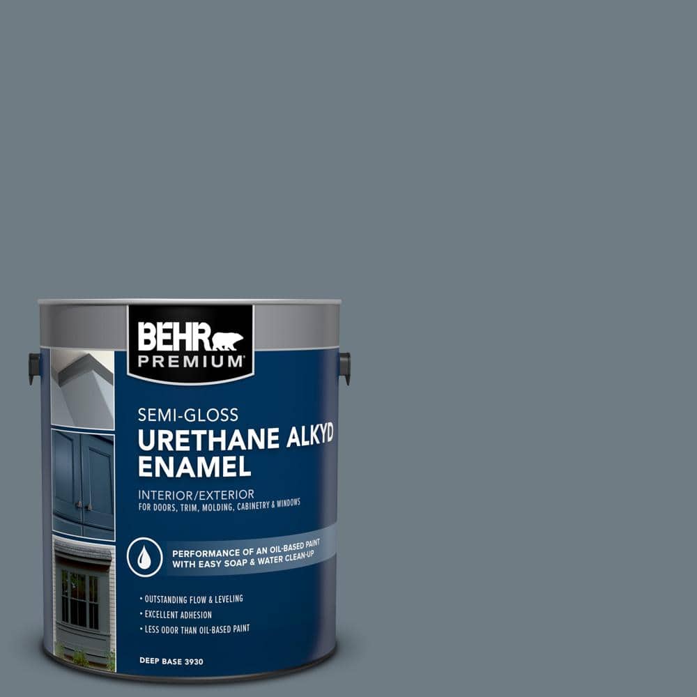 1 gal. #N490-5 Charcoal Blue Urethane Alkyd Semi-Gloss Enamel Interior/Exterior Paint price history on PriceWatchPro