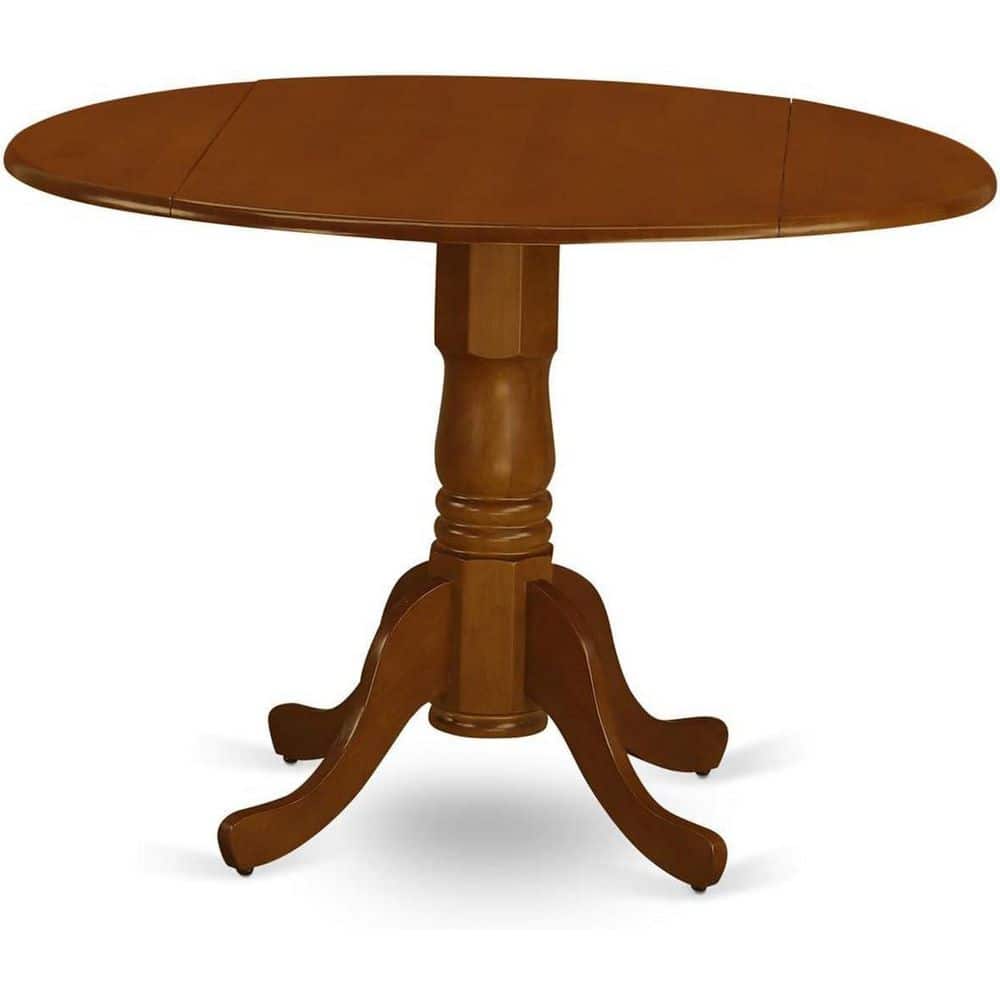 3-Piece Black and Cherry Finish Solid Wood Top-Dining Room Set-Seats 4