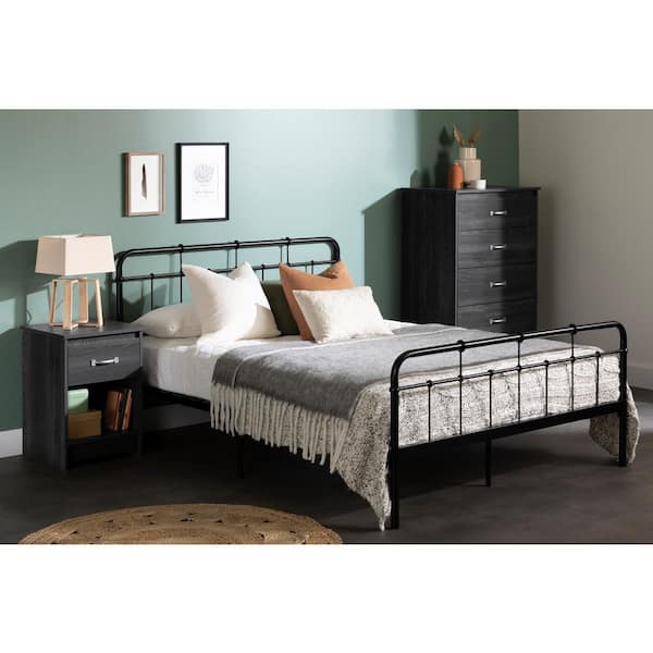 South Shore Tassio 5 Drawer Gray Oak Finish 29.75 in. Chest of Drawers 12983