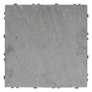 UltraShield 1 ft. x 1 ft. Slate Quick Deck Outdoor Tiles in Andes Mix (5 sq. ft. per Box)