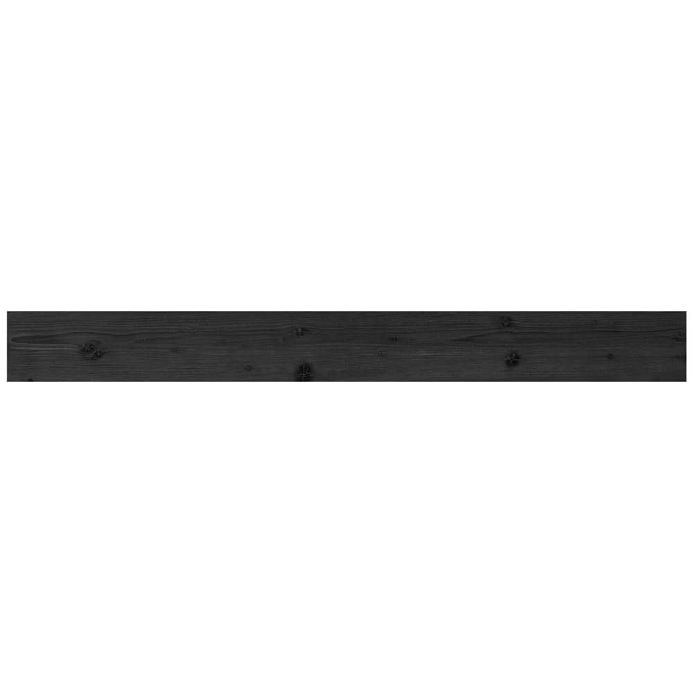 Ebony Rustic Pine Wood Plank Self-Adhesive Set of 10
