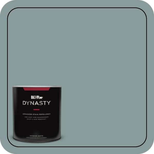 BEHR DYNASTY 1 qt. Home Decorators Collection #HDC-AC-23 Provence Blue One-Coat Hide Matte Interior Stain-Blocking Paint & Primer