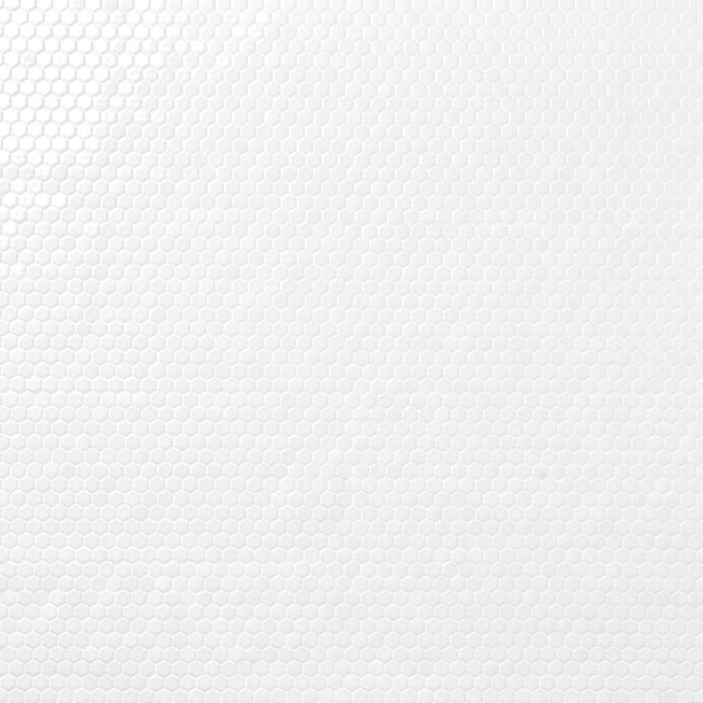 Bliss Hexagon White 10.03 in. x 11.61 in. Polished Porcelain Floor and Wall Mosaic Tile (0.80 Sq. Ft./Each) price history on PriceWatchPro