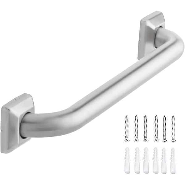 Stainless Steel Bathroom Grab Bar 12in x 1.25in Concealed Screw Safety Handrail for Handicap Elderly Disabled 500lbs