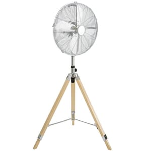 Adjustable-Height 51 .2 in. Tripod Oscillating Pedestal Fan, 3 Speeds