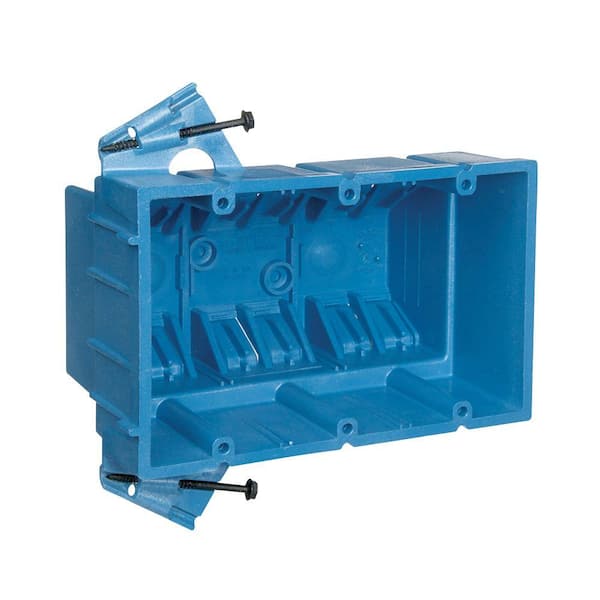 Carlon 3-Gang 53 cu. in. New Work Heavy Duty Electrical PVC Wall Box (BH353S)