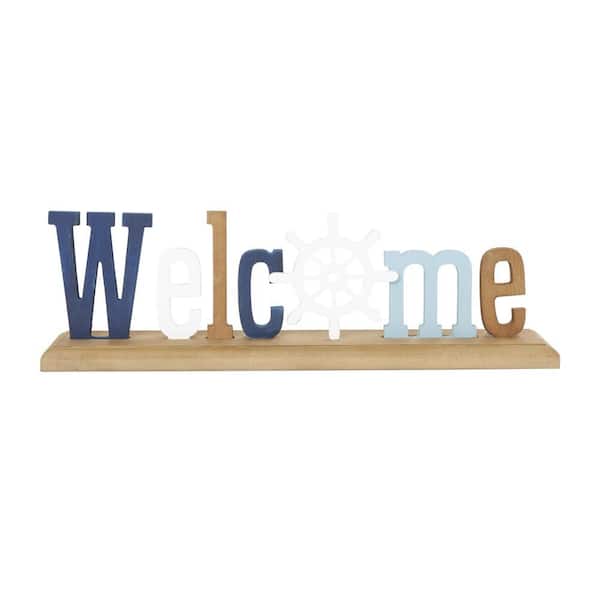 5 in. H Wooden Decorative Sign