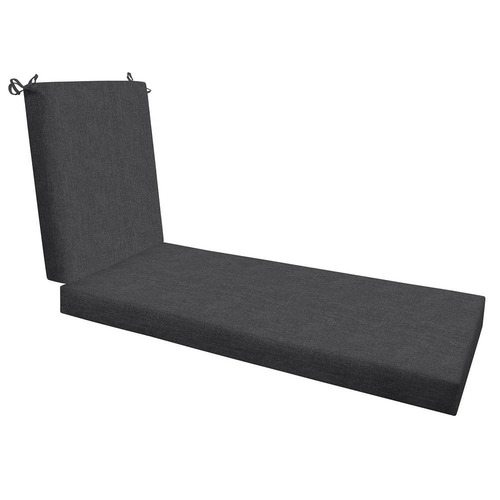 22.5 in. x 70 in. x 25 in. Outdoor Chaise Lounge Cushion in Textured Solid 