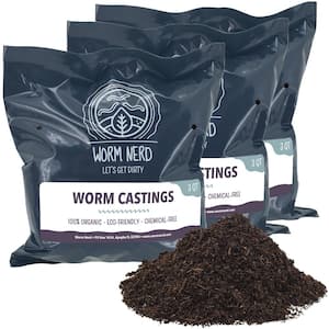 9 qts. Worm Nerd Organic Chemical-Free Compost Worm Castings