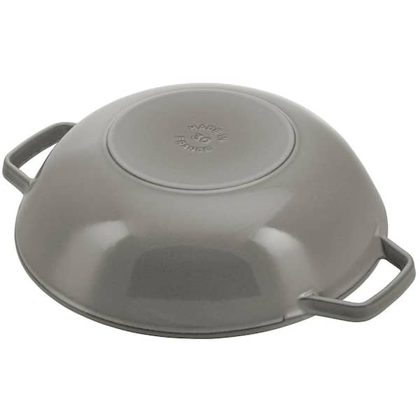 ZWILLING Staub Cast Iron, 14 in. Wok, 4.5 qt. Perfect Pan-Graphite