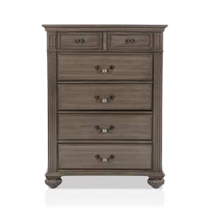 Stablewatch 6-Drawer Gray Chest of Drawers (51.13 in. H x 38 in. W x 17.38 in. D)