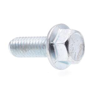 3/8 in.-16 x 1 in. Zinc Plated Case Hardened Steel Serrated Flange Bolts (25-Pack)
