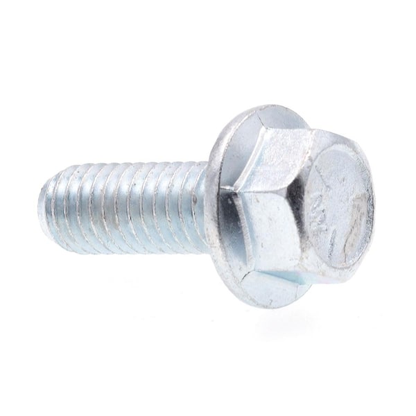 Prime-Line 3/8 in.-16 x 1 in. Zinc Plated Case Hardened Steel Serrated Flange Bolts (25-Pack)