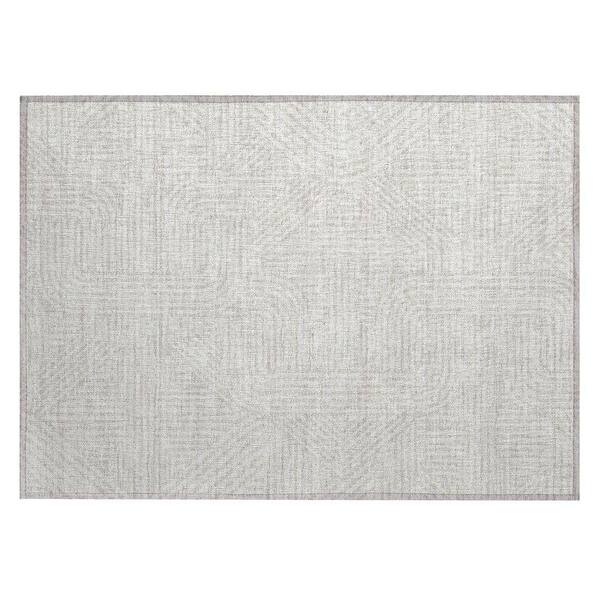 Chantille Machine Washable Indoor/Outdoor Abstract ACN917 Ivory 1 ft. 8 in. x 2 ft. 6 in. Area Rug