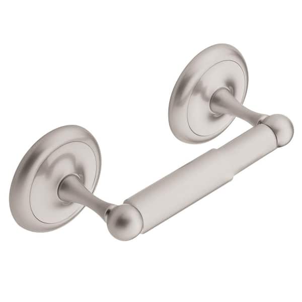 MOEN Yorkshire Double Post Toilet Paper Holder in Satin Nickel