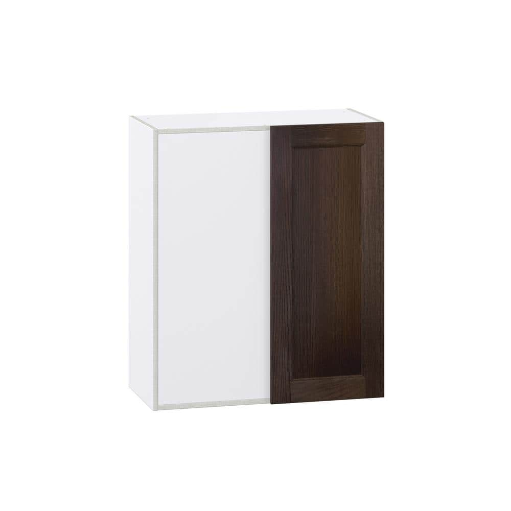 J COLLECTION 30 in. W x 35 in. H x 14 in. D Lincoln Chestnut Solid Wood ...