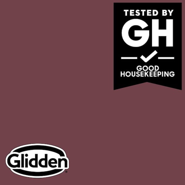 Glidden Premium 1 gal. PPG1049-7 Red Red Wine Semi-Gloss Interior Latex Paint