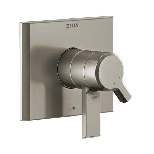 Delta Pivotal 1-Handle Wall-Mount Valve Trim Kit in Lumicoat Stainless (Valve Not Included)