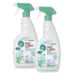 24 oz. Natural, Glyphosate-Free Weed and Grass Killer with Plant Based Rosemary Oil, Ready-to-Use Spray Bottle(2-Pack)