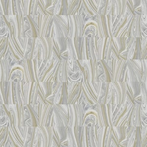 Boulders Lavender Glitter Marble Vinyl Peelable Wallpaper (Covers 56.4 sq. ft.)