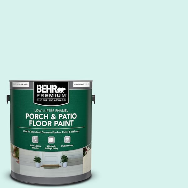 1 gal. #P450-1 Sea Ice Low-Lustre Enamel Interior/Exterior Porch and Patio Floor Paint
