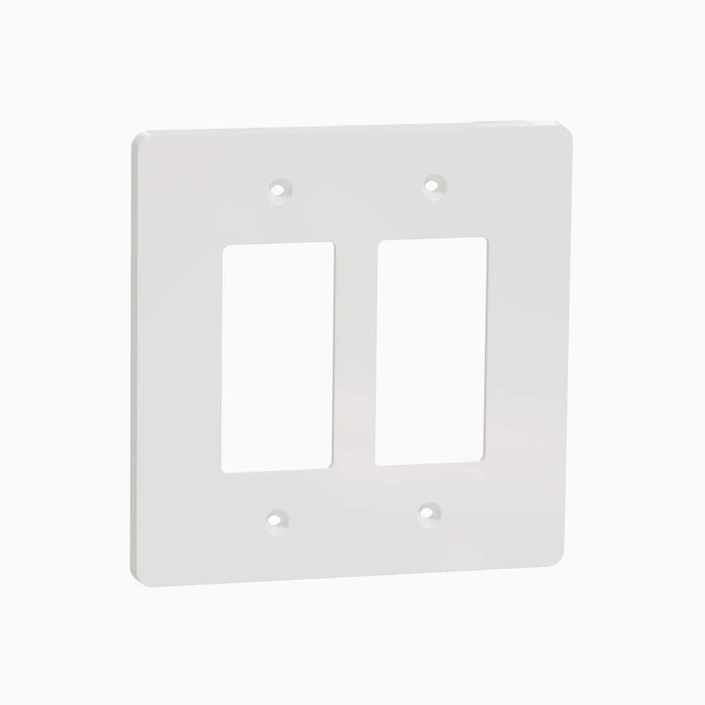 X Series 2-Gang Mid Size Plus Wall Plate Cover Decorator/Rocker Matte White price history on PriceWatchPro