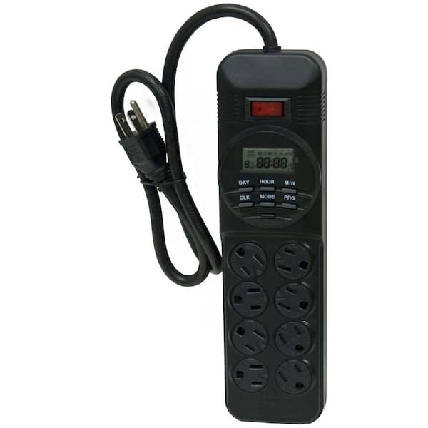 GE 7-Day 8-Outlet Power Strip Timer