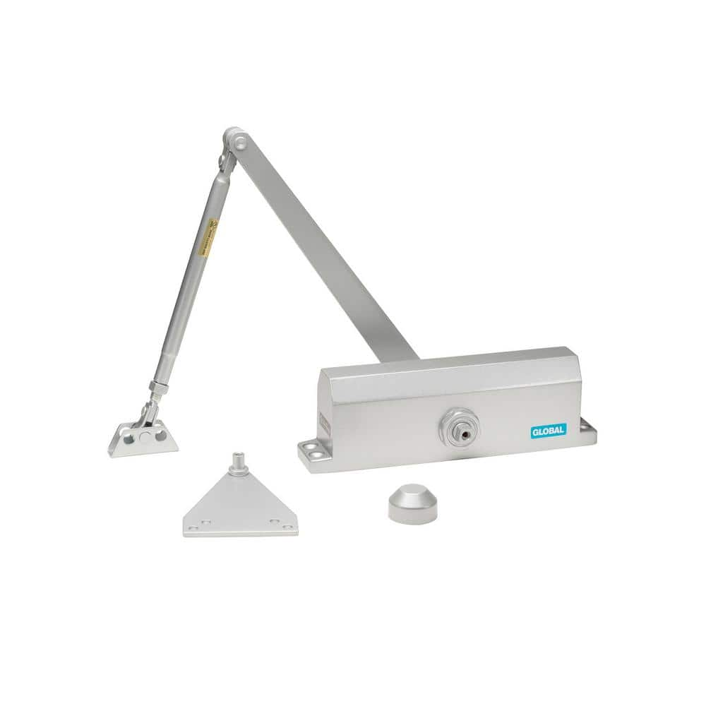 Global Door Controls Commercial Grade 3 Door Closer with Parallel Arm  Bracket in Aluminum - Size 3 TC2203-PA-AL - The Home Depot